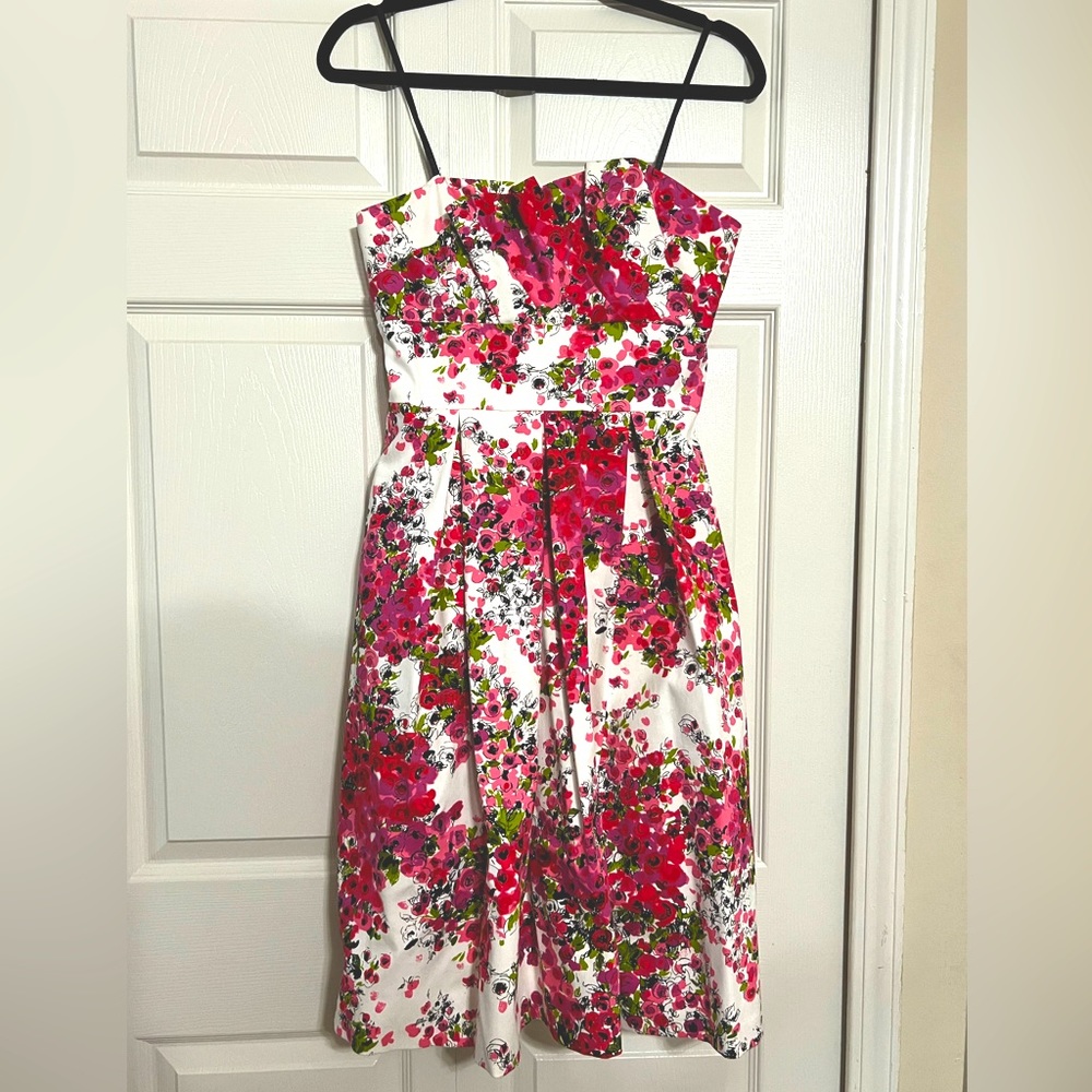 David Meister floral dress